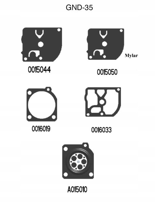 ZESTAW MEMBRAN GND-35 HUSQVARNA 343R 345R 345RX