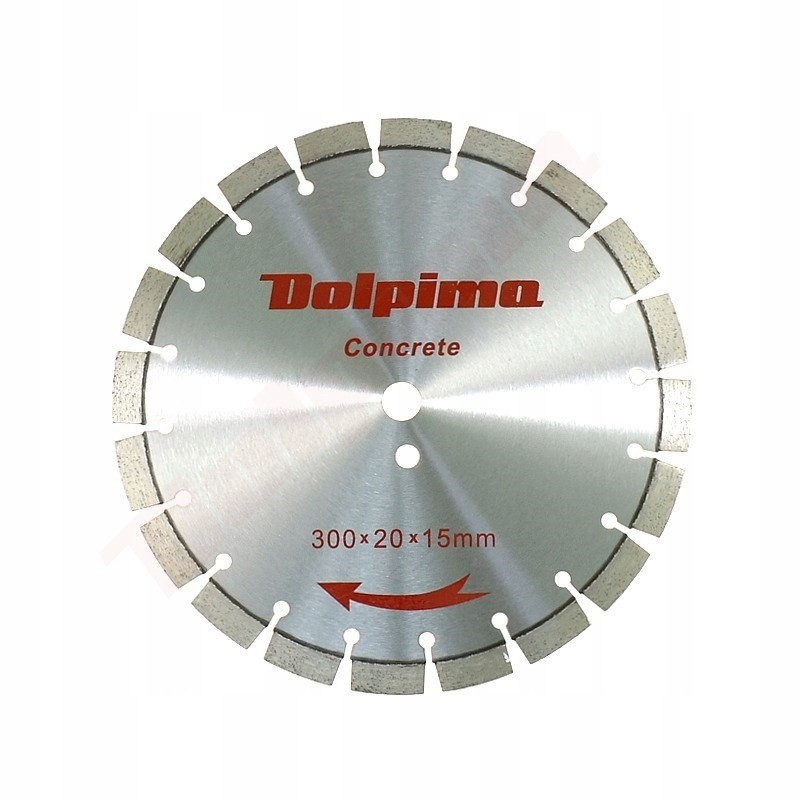 TARCZA DIAMENTOWA BETON ŚR 300 MM O 20 MM 15 X 3,0