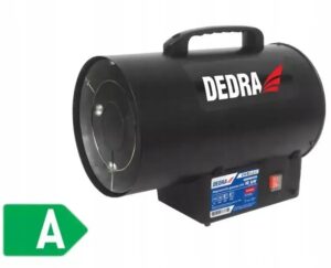 Nagrzewnica gazowa 15kW, czarna DEDRA Waga 6kg