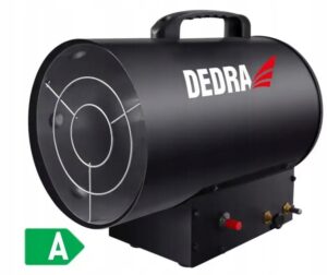 Nagrzewnica gazowa 7-15kW, czarna DEDRA 6,2 kg