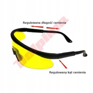 OKULARY OCHRONNE BHP ŻÓŁTE PRZECIWODPRYSKOWE
