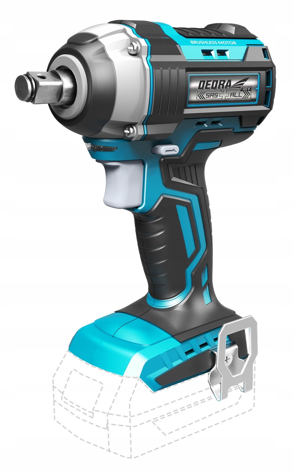 Klucz udarowy akumulatorowy 18V, DEDRA SAS+ALL