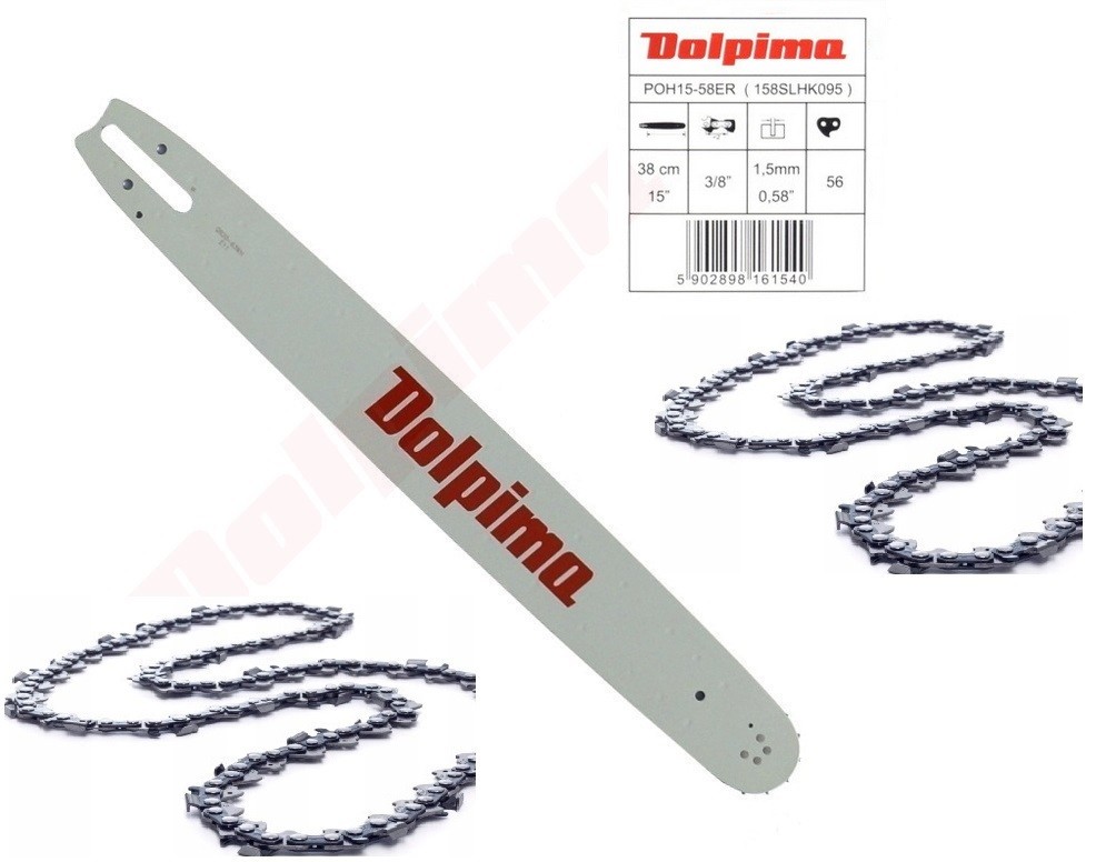 PROWADNICA 2X ŁAŃCUCH 15'' 3/8 HUSQVARNA 55 362