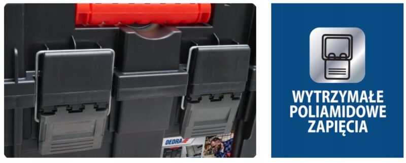 Warsztat na kółkach z 4 ergoboxami DEDRA