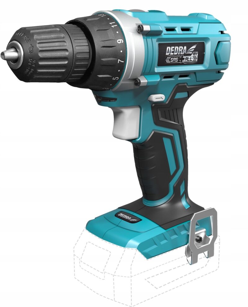 Wiertarko-wkrętarka akumulatorowa Dedra 18V +Torba