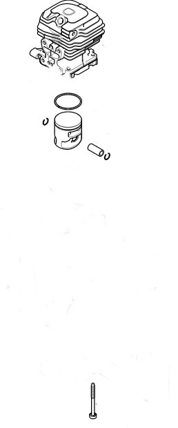 Cylinder z tłokiem 39 mm do pilarek STIHL : MS 182