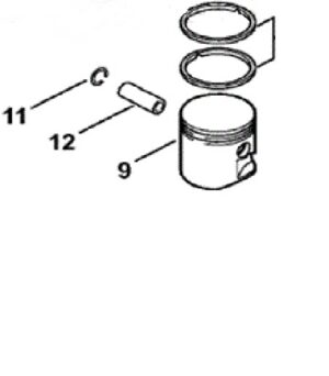Tłok 34 mm do urządzeń spalinowych STIHL : FS 70 C-E